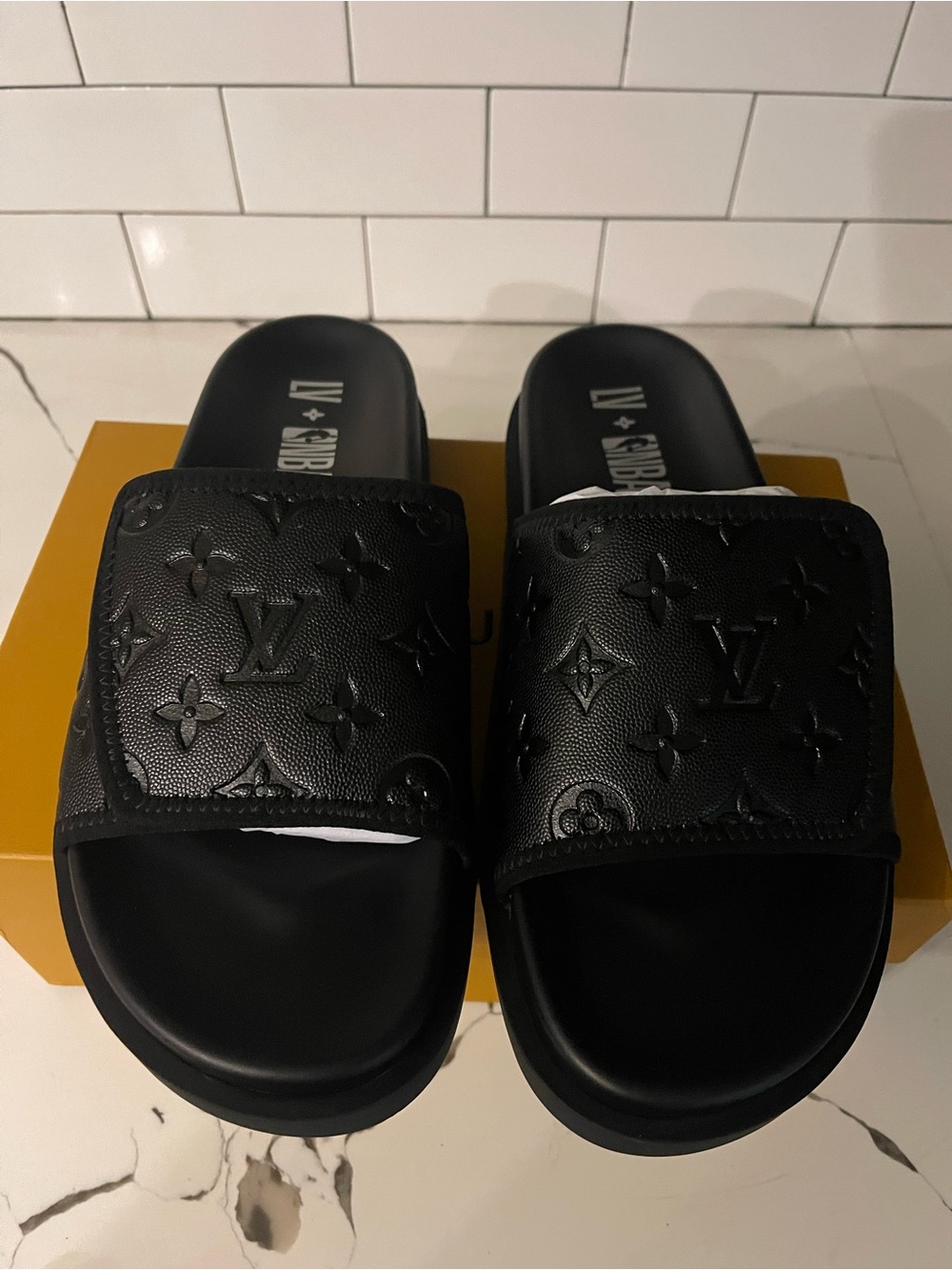 Men’s Designer Slides Size 12.